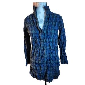 Madewell Plaid Green/Blue Dress/Tunic Size Medium